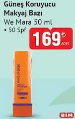 WE MARA GÜNEŞ KORUYUCU MAKYAJ BAZI 50 ML 50 SPF
